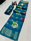 Wow Jacquard Border Small Flower Printed Sarees Wholesale Shop In Surat
